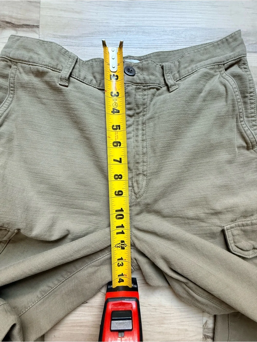 Madewell Women’s Khaki Cargo Jogger Pants Size 28 100% Cotton